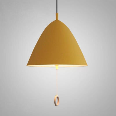 Moderne Macarons Verjüngte Metall 1-Licht Pendelleuchte mit Zugring 