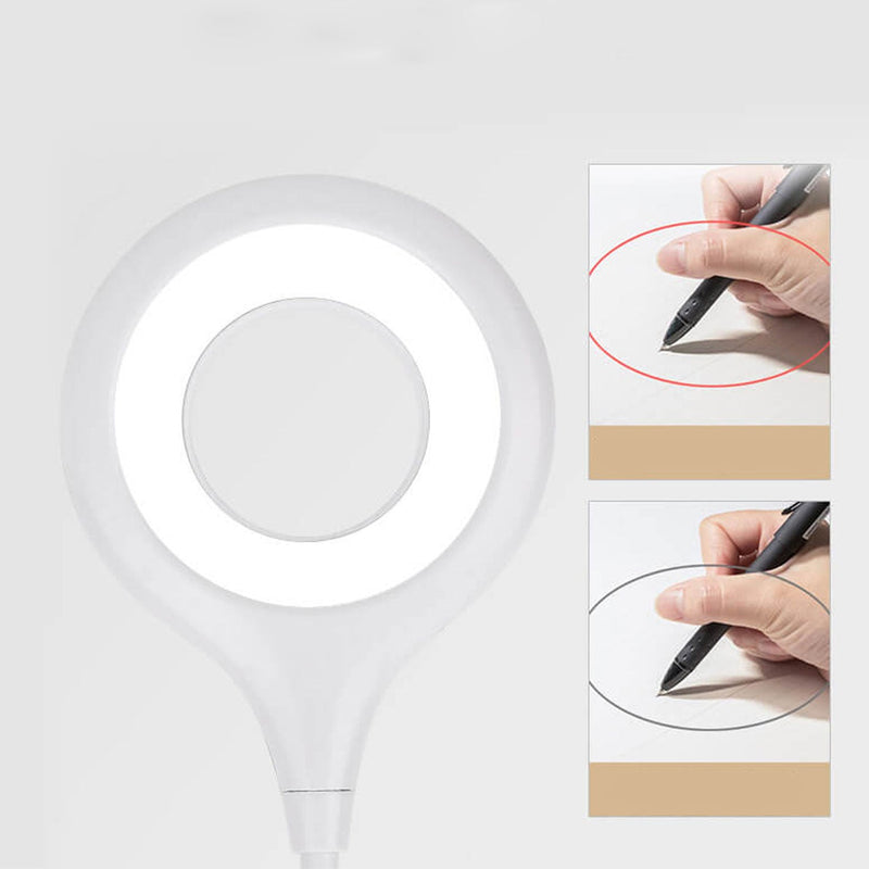 Lampe de bureau LED à clips rechargeables, abat-jour rond pliable, créatif et Simple 