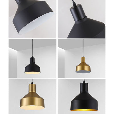 Nordic Minimalist Alloy Dome 1-Light Pendant Light