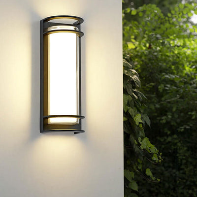 Applique Murale Moderne d'Extérieur à Colonne Étanche LED pour Jardin 
