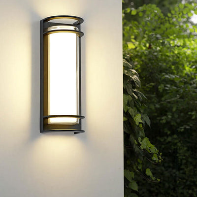 Modern Outdoor Column Waterproof LED Garden Wall Sconce Lamp
