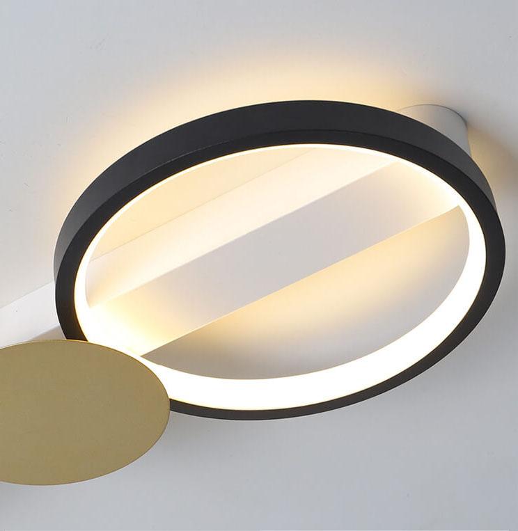 Modern Circle LED 3/4/5 Light LED Flush Mount Track Light