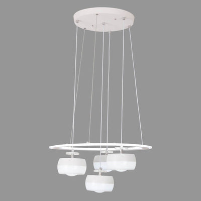 ثريا LED من الألومنيوم والحديد المطاوع بتصميم حديث وبسيط 