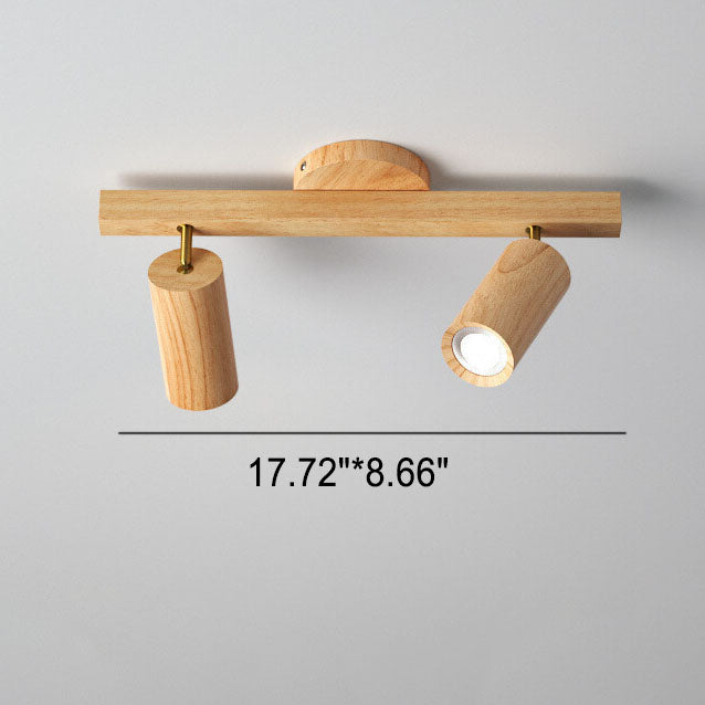 Simple Log Spotlight Track LED Semi-Flush Mount Ceiling Light – BulbSquare