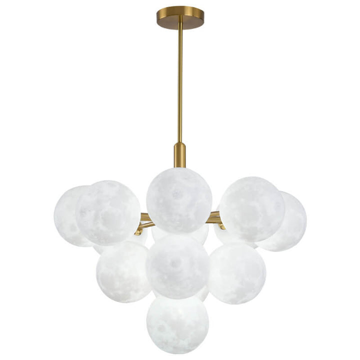 Nordic 3D Moon Planet 5/13 Light Chandelier