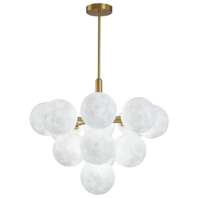 Nordic 3D Moon Planet 5/13 Light Chandelier