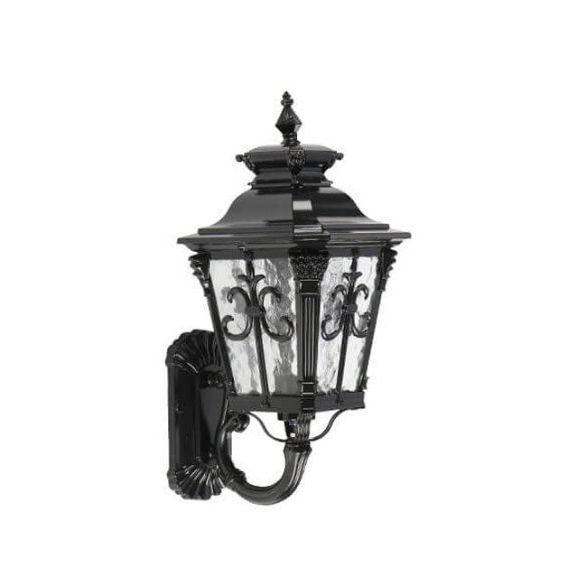Lampe murale 1 lumière en aluminium moulé sous pression noir rétro Europe pour l&