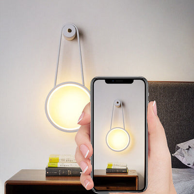 Modern Minimalist Hanging Round LED Wall Sconce Lamp