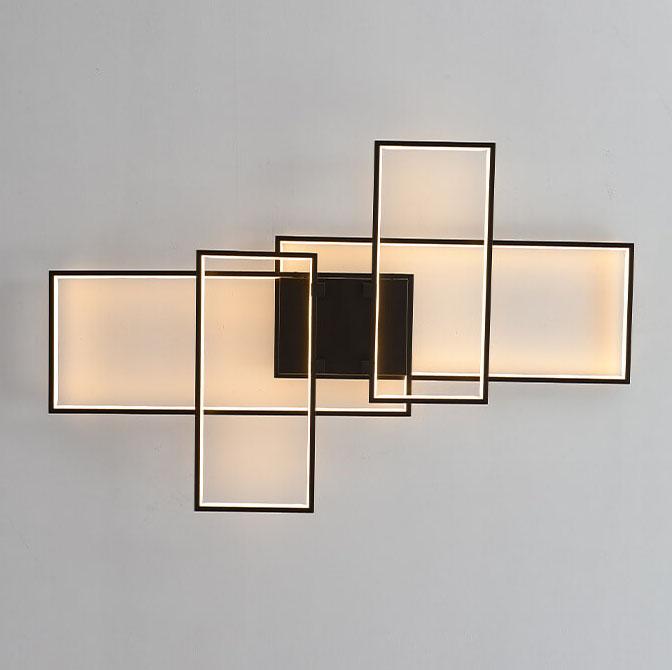 مصباح سقف LED مستطيل من الألومنيوم بتصميم عصري مبتكر 