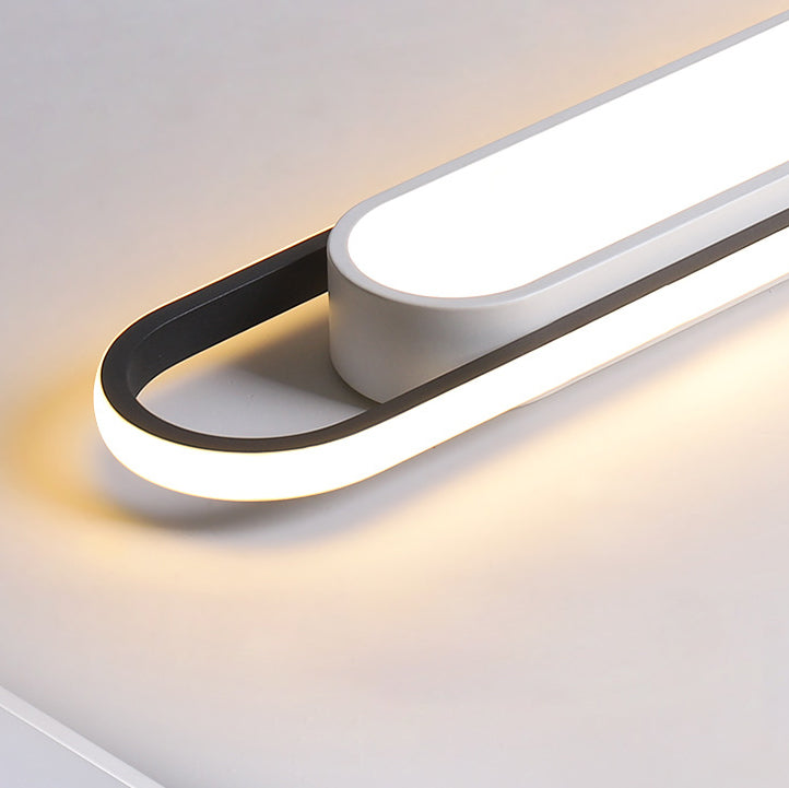 Nordic Minimalist Long Bar Ring LED Deckeneinbau-Deckenleuchte 