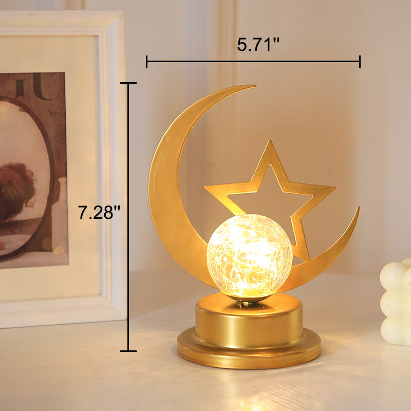 Muslim Eid Moon Castle LED Night Light Decorative Table Lamp