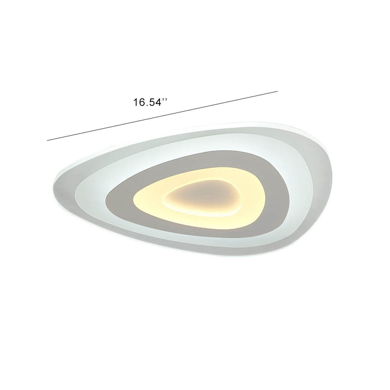 Moderne dreieckige LED-Deckenleuchte aus Acryl 