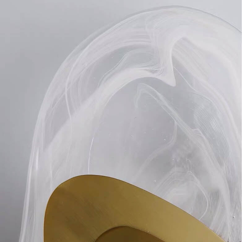 Modern Creative Oval Glass 1-Light LED Wall Sconce Lamp