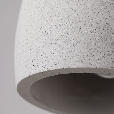 Suspension Luminaire Minimaliste en Dôme de Ciment à 1 Lumière 