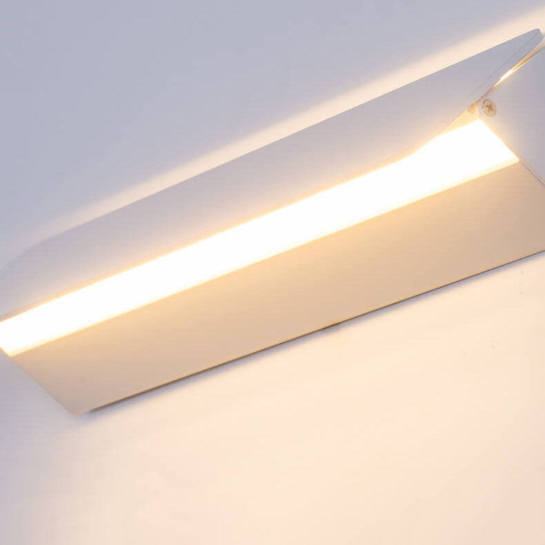 Simple Rectangular Aluminum 1-Light LED Wall Sconce Lamp