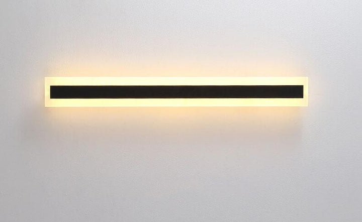 Minimalistische, längliche, stabförmige 1-Licht LED Acryl Außen wasserdichte Wandleuchte 