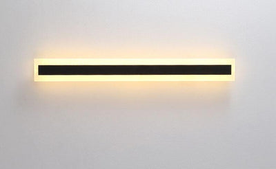 Minimalistische, längliche, stabförmige 1-Licht-LED-Acryl-Außenwandleuchte 