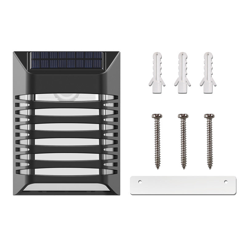 Solar Trapez Wandlampe für den Außenbereich, wasserdicht, LED 