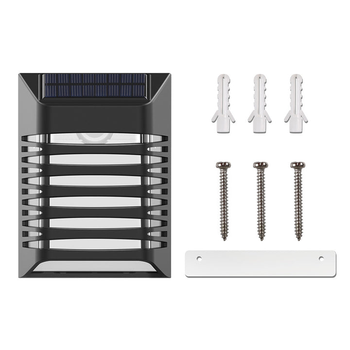 Solar Trapez Wandlampe für den Außenbereich, wasserdicht, LED 