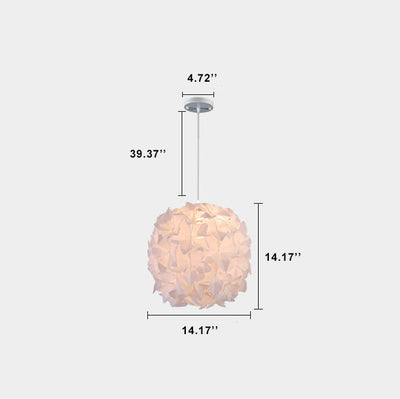 Moderne, minimalistische Acryl Flower Globe 1-Licht-Pendelleuchte