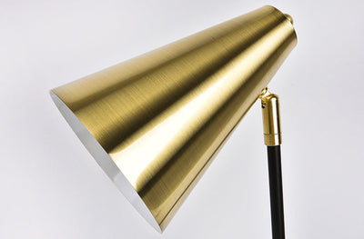 Einfache Eisen Glockenschirm Dreieck 1-Licht Tischlampe 