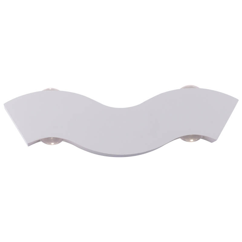 Modern Aluminum Wave LED Waterproof Outdoor Wall Sconce Lamp