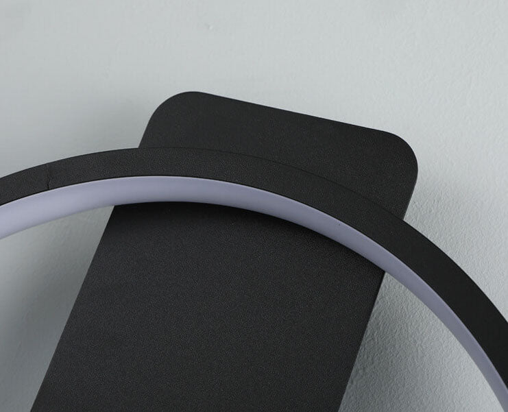 Modern Minimalist Clock Shaped 1-Light LED Wall Sconce Lamp