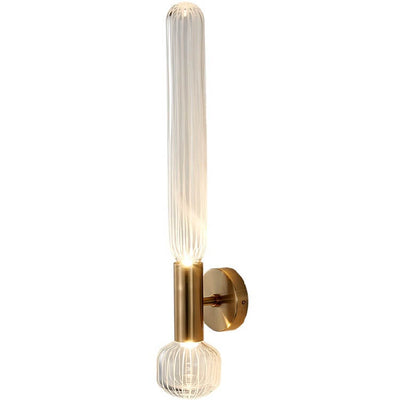 Moderne zylindrische Glasleuchte 1-flammige LED-Wandleuchte 