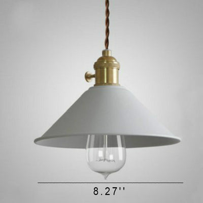 Nordic Macaron Iron Bell Shade 1-Light Pendant Light
