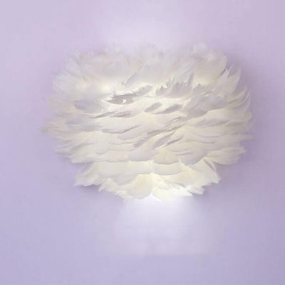 Nordic Creative Feather 1-Light  Wall Sconce Lamp