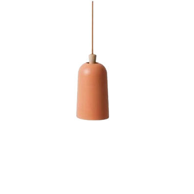 Modern Macaron Cylinder Aluminum 1-Light Pendant Light