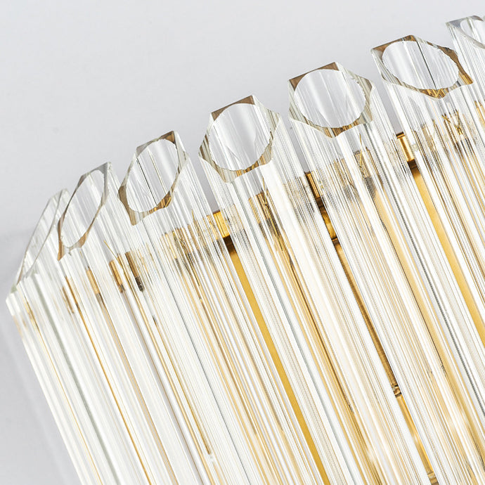 Moderne Glasquadrat-Säule 1-Licht Luxus Wandleuchte Lampe 