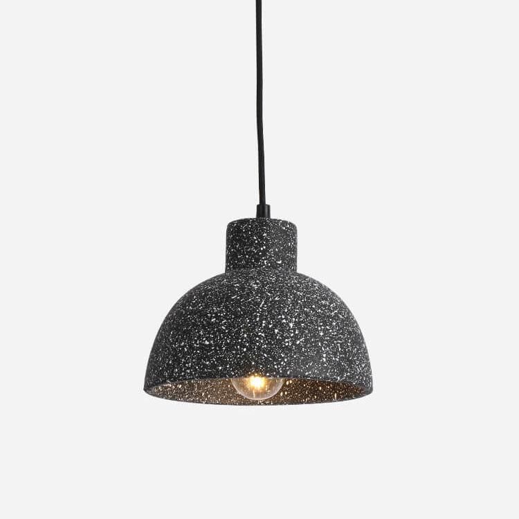 Industrial Vintage Cement  Dome 1-Light Pendant Light