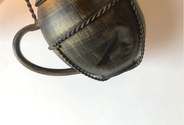 Vintage Kerosene Lamp Kettle 1-Light Wall Sconce Lamp
