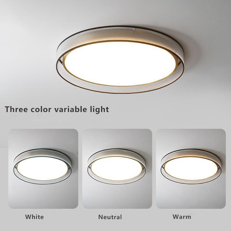 Modern Simplicity Round Thin 1-Light LED Flush Mount Ceiling Light
