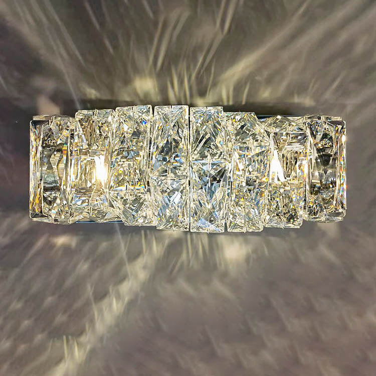 Moderne Luxus Kristallsäulen LED Wandleuchte 