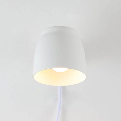 Nordic Minimalist Column Barrel Rotatable 1-Light Wall Sconce Lamp