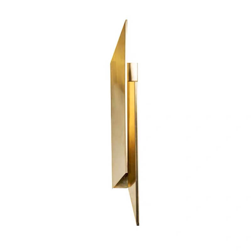 Modern Minimalist Golden Geometric 1-Light Wall Sconce Lamp