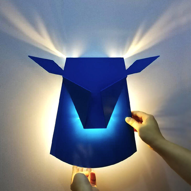 Nordic Creative Cow Shaped 1-Light LED Wall Sconce Lamp