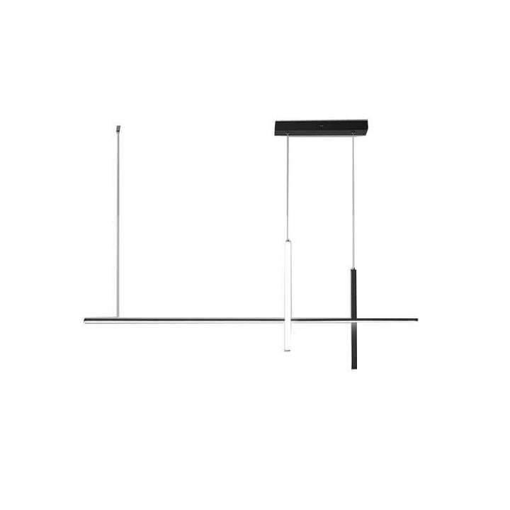 Moderne minimalistische Langlinien-LED-Kronleuchter 