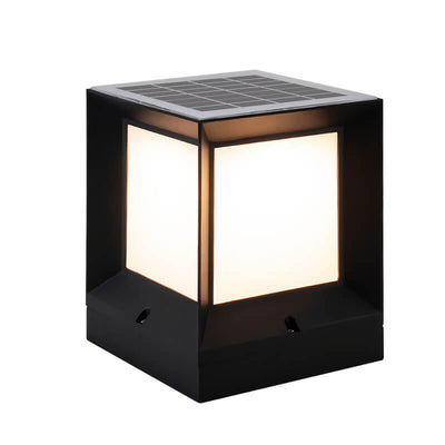 Simple Square LED Solar Outdoor Waterproof Lawn Fence Lamp