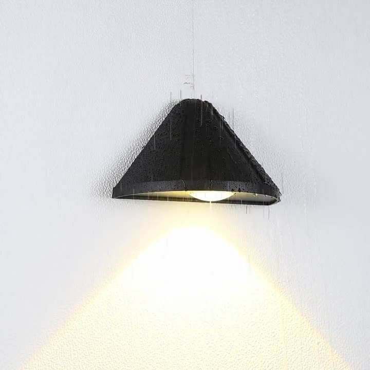 Simple Cone Outdoor Indoor Waterproof LED Door Plate Wall Sconce Lamp