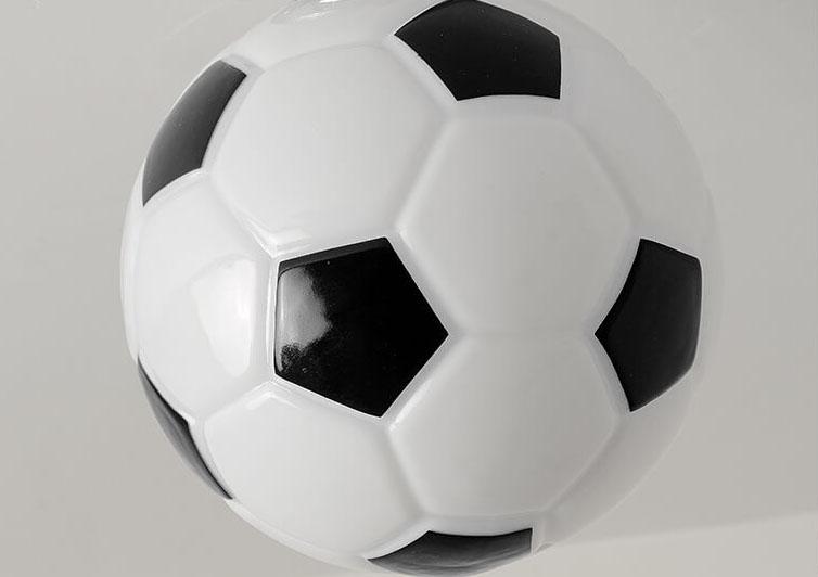 Plafonnier semi-encastré à 1 lumière en verre de football de basket-ball créatif 