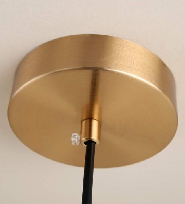 Anillo de hierro dorado creativo nórdico 1-Luz LED colgante 