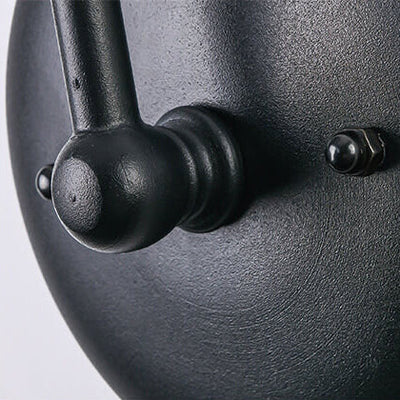 Retro Dome Iron Outdoor Waterproof 1-Light Wall Sconce Lamp