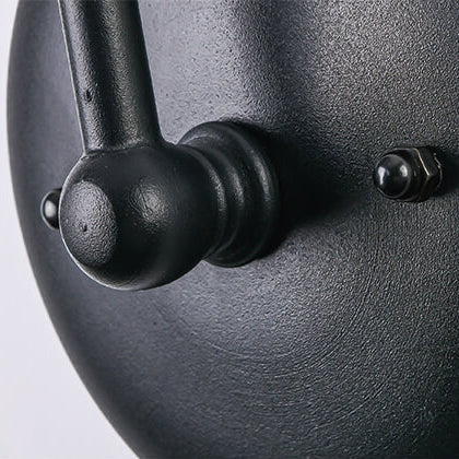 Retro Dome Iron Outdoor Waterproof 1-Light Wall Sconce Lamp