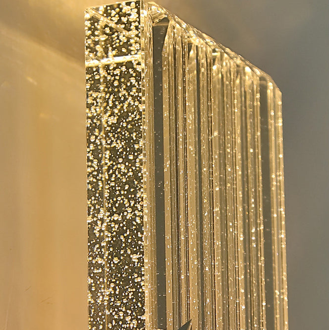 Moderne Bubble Crystal Square Luxus LED Wandleuchte 