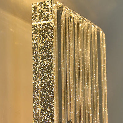 Moderne Bubble Crystal Square Luxury LED Wandleuchte 