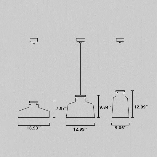Nordic Minimalist Metal Solid Wood 1-Light Dome Pendant Light