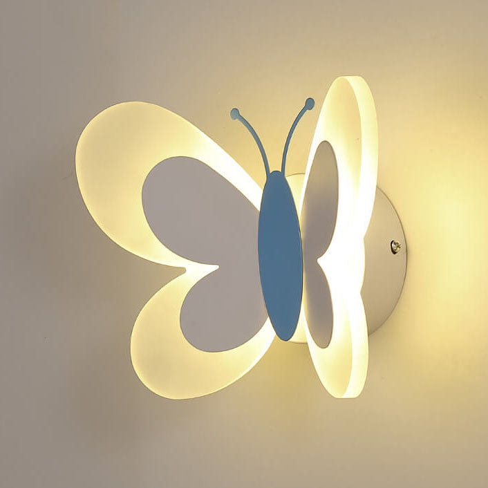 Creative Butterfly Acrylic 1-Light LED Wall Sconce Lamp